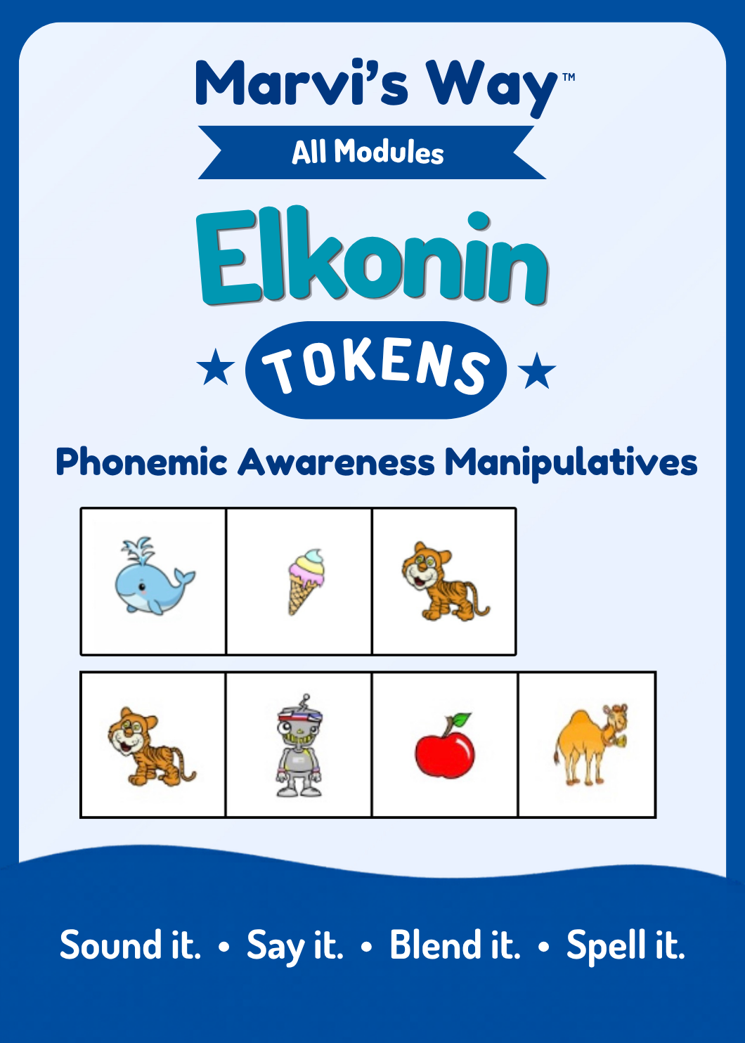 Novice and Modules 1-5 Elkonin Tokens and Boxes